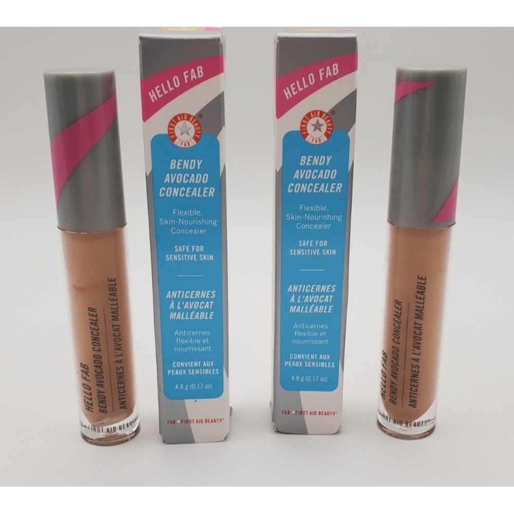 Lot of 2 Hello Fab Bendy‎ Avocado Concealer #5 Tan/ Bronze  4.8g/ 0.17oz
